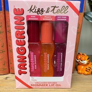 Tangerine Kiss & Tell Lip Oil Trio